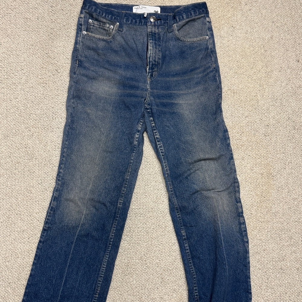 rag & bone Women's Blue Boyfriend Jeans